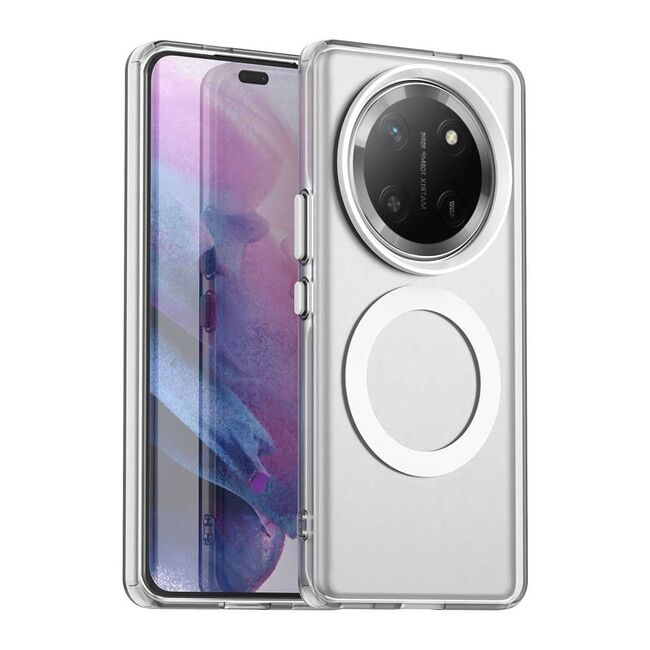 Husa premium pentru  Honor Magic 7 Lite VivaShell Fusion compatibila MagSafe, Anti-Shock - Protectie Avansata Display & Camera - Design Slim și Elegant - Alb