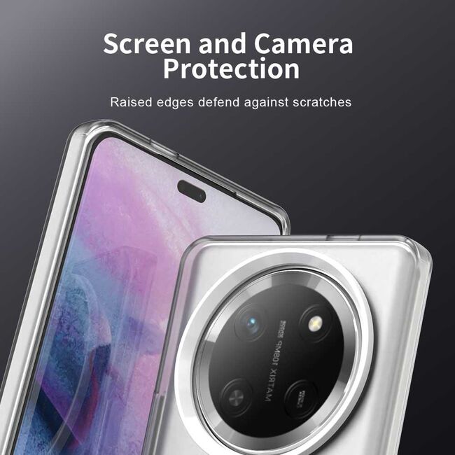Husa premium pentru  Honor Magic 7 Lite VivaShell Fusion compatibila MagSafe, Anti-Shock - Protectie Avansata Display & Camera - Design Slim și Elegant - Alb