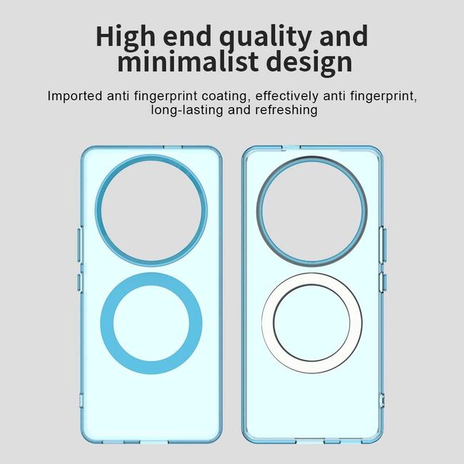 Husa premium pentru  Honor Magic 7 Lite VivaShell Fusion compatibila MagSafe, Anti-Shock - Protectie Avansata Display & Camera - Design Slim și Elegant - Albastru