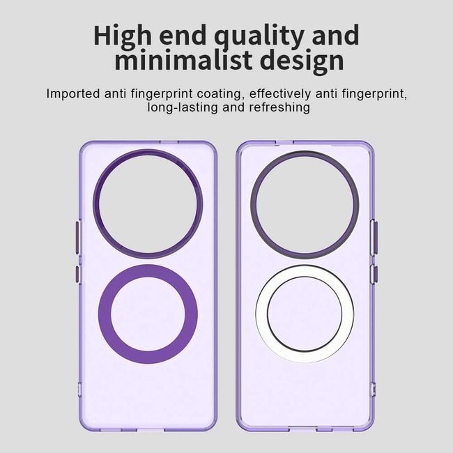 Husa premium pentru  Honor Magic 7 Lite VivaShell Fusion compatibila MagSafe, Anti-Shock - Protectie Avansata Display & Camera - Design Slim și Elegant - Mov