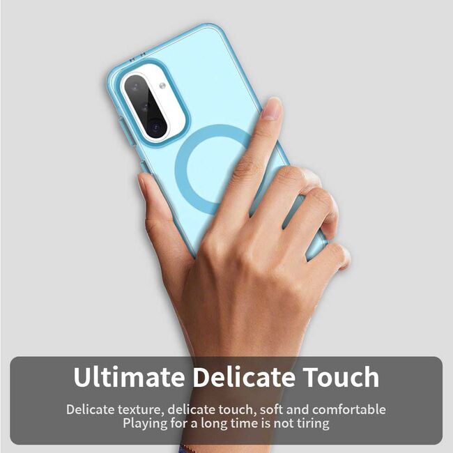 Husa premium pentru  Samsung Galaxy A56 VivaShell Fusion compatibila MagSafe, Anti-Shock - Protectie Avansata Display & Camera - Design Slim și Elegant - Albastru