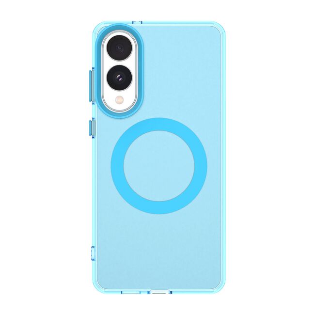Husa premium pentru  Samsung Galaxy S25 Edge VivaShell Fusion compatibila MagSafe, Anti-Shock - Protectie Avansata Display & Camera - Design Slim și Elegant - Albastru