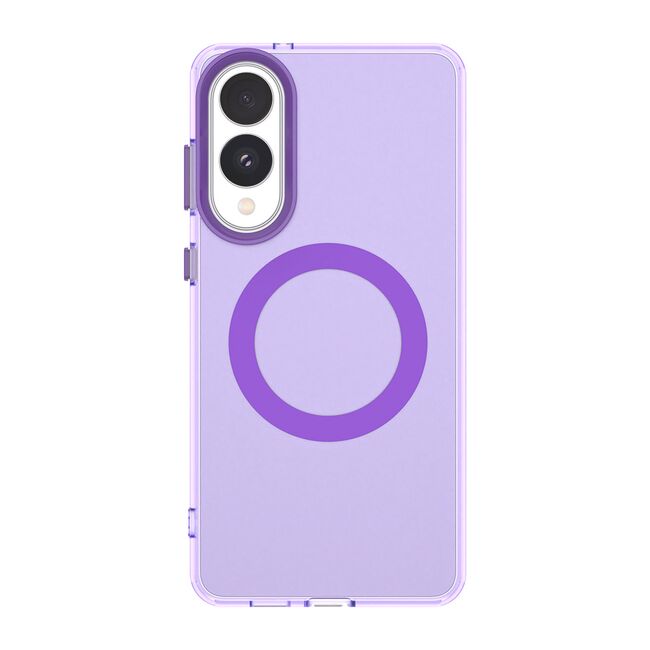 Husa premium pentru  Samsung Galaxy S25 Edge VivaShell Fusion compatibila MagSafe, Anti-Shock - Protectie Avansata Display & Camera - Design Slim și Elegant - Mov