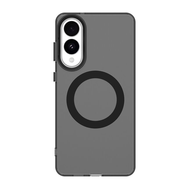 Husa premium pentru  Samsung Galaxy S25 Edge VivaShell Fusion compatibila MagSafe, Anti-Shock - Protectie Avansata Display & Camera - Design Slim și Elegant - Negru