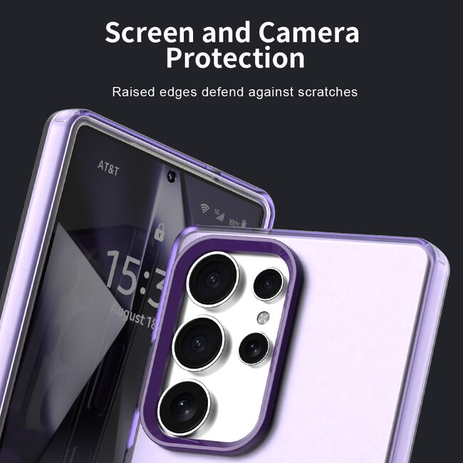 Husa premium pentru  Samsung Galaxy S25 Ultra VivaShell Fusion compatibila MagSafe, Anti-Shock - Protectie Avansata Display & Camera - Design Slim și Elegant - Mov