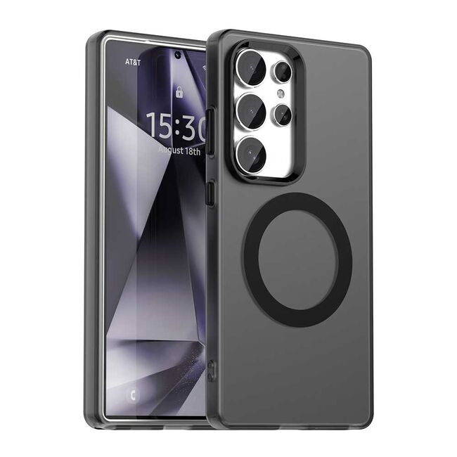 Husa premium pentru  Samsung Galaxy S25 Ultra VivaShell Fusion compatibila MagSafe, Anti-Shock - Protectie Avansata Display & Camera - Design Slim și Elegant - Negru