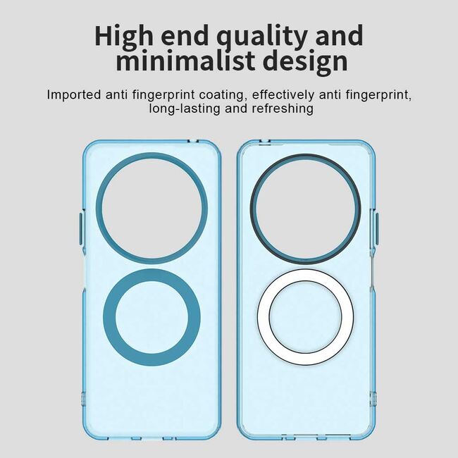 Husa premium pentru  Xiaomi Redmi 14C VivaShell Fusion compatibila MagSafe, Anti-Shock - Protectie Avansata Display & Camera - Design Slim și Elegant - Albastru