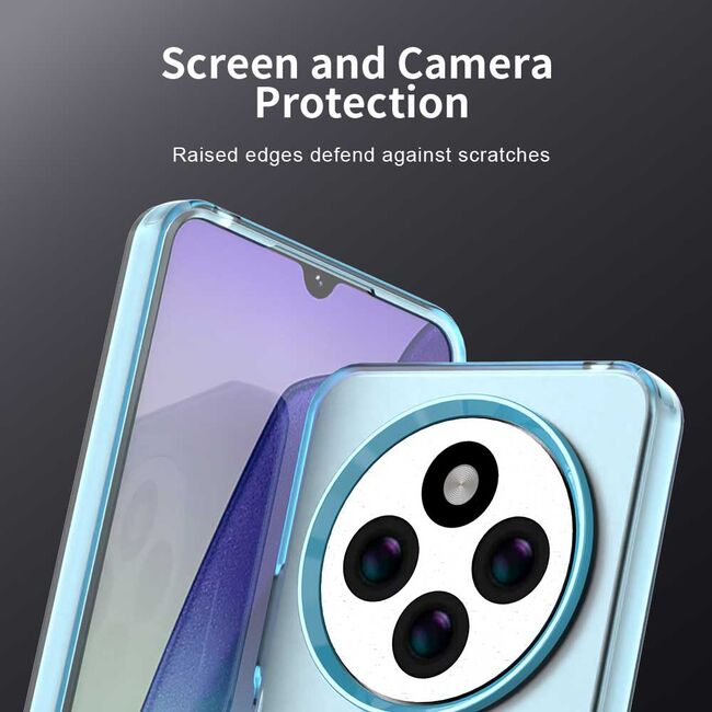 Husa premium pentru  Xiaomi Redmi 14C VivaShell Fusion compatibila MagSafe, Anti-Shock - Protectie Avansata Display & Camera - Design Slim și Elegant - Albastru