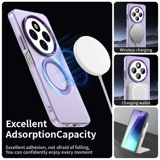 Husa premium pentru  Xiaomi Redmi 14C VivaShell Fusion compatibila MagSafe, Anti-Shock - Protectie Avansata Display & Camera - Design Slim și Elegant - Mov