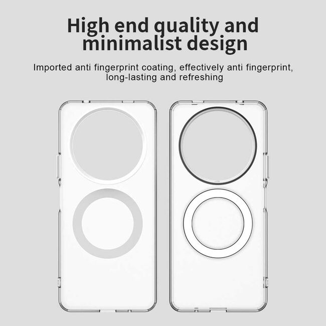 Husa premium pentru  Xiaomi Redmi A3 VivaShell Fusion compatibila MagSafe, Anti-Shock - Protectie Avansata Display & Camera - Design Slim și Elegant - Alb