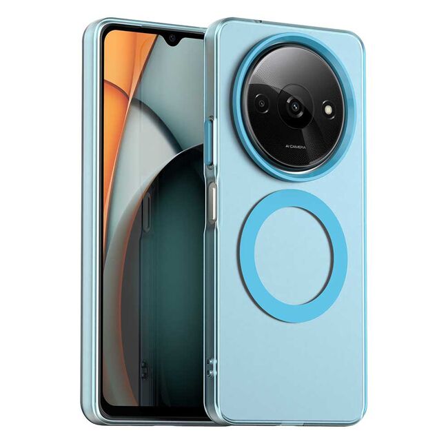 Husa premium pentru  Xiaomi Redmi A3 VivaShell Fusion compatibila MagSafe, Anti-Shock - Protectie Avansata Display & Camera - Design Slim și Elegant - Albastru