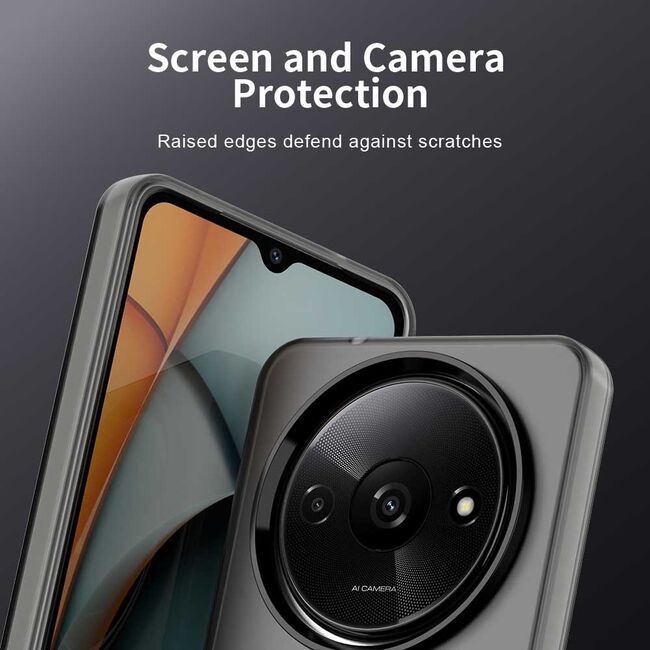 Husa premium pentru  Xiaomi Redmi A3 VivaShell Fusion compatibila MagSafe, Anti-Shock - Protectie Avansata Display & Camera - Design Slim și Elegant - Negru