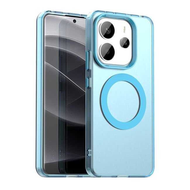 Husa premium pentru  Xiaomi Redmi Note 14 4G VivaShell Fusion compatibila MagSafe, Anti-Shock - Protectie Avansata Display & Camera - Design Slim și Elegant - Albastru