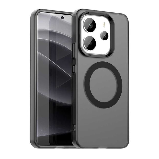 Husa premium pentru  Xiaomi Redmi Note 14 4G VivaShell Fusion compatibila MagSafe, Anti-Shock - Protectie Avansata Display & Camera - Design Slim și Elegant - Negru
