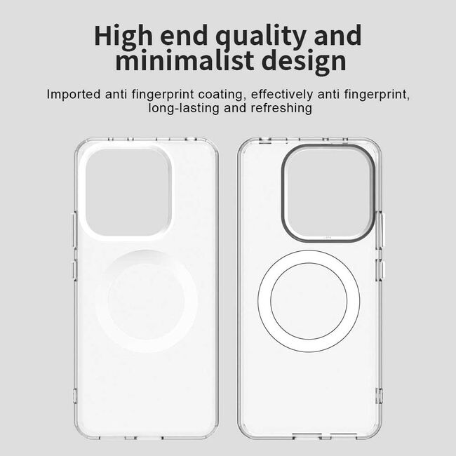 Husa premium pentru  Xiaomi Redmi Note 14 5G VivaShell Fusion compatibila MagSafe, Anti-Shock - Protectie Avansata Display & Camera - Design Slim și Elegant - Alb