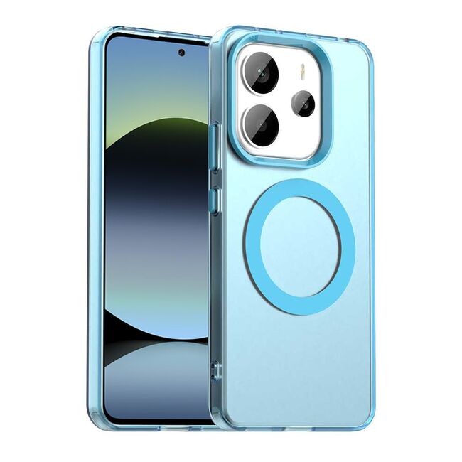 Husa premium pentru  Xiaomi Redmi Note 14 5G VivaShell Fusion compatibila MagSafe, Anti-Shock - Protectie Avansata Display & Camera - Design Slim și Elegant - Albastru