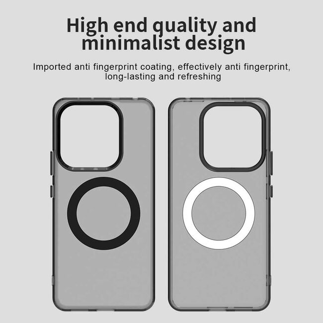 Husa premium pentru  Xiaomi Redmi Note 14 5G VivaShell Fusion compatibila MagSafe, Anti-Shock - Protectie Avansata Display & Camera - Design Slim și Elegant - Negru