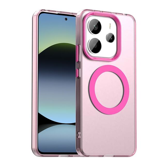 Husa premium pentru  Xiaomi Redmi Note 14 5G VivaShell Fusion compatibila MagSafe, Anti-Shock - Protectie Avansata Display & Camera - Design Slim și Elegant - Roz