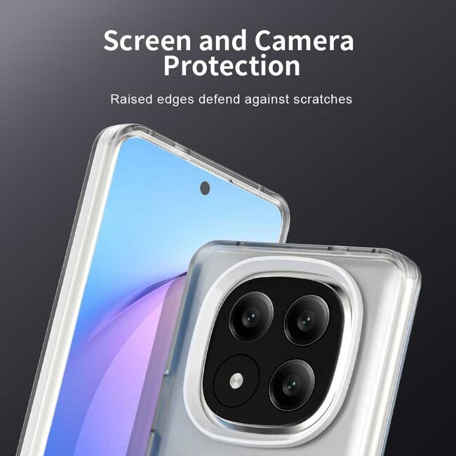Husa premium pentru Xiaomi Redmi Note 14 Pro+ Plus VivaShell Fusion compatibila MagSafe, Anti-Shock - Protectie Avansata Display & Camera - Design Slim și Elegant - Alb