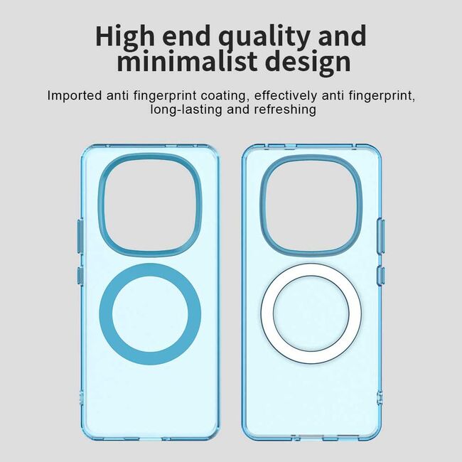 Husa premium pentru  Xiaomi Redmi Note 14 Pro+ Plus VivaShell Fusion compatibila MagSafe, Anti-Shock - Protectie Avansata Display & Camera - Design Slim și Elegant - Albastru