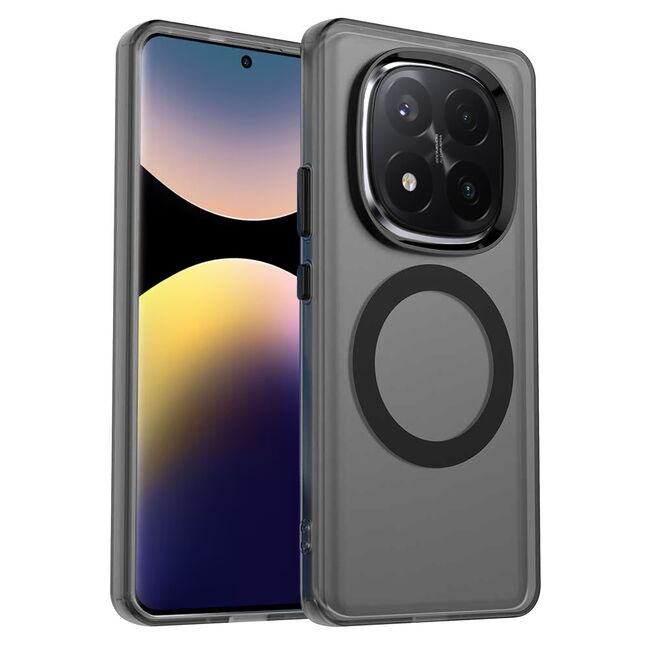 Husa premium pentru  Xiaomi Redmi Note 14 Pro+ Plus VivaShell Fusion compatibila MagSafe, Anti-Shock - Protectie Avansata Display & Camera - Design Slim și Elegant - Negru