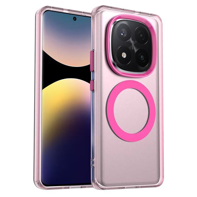 Husa premium pentru  Xiaomi Redmi Note 14 Pro+ Plus VivaShell Fusion compatibila MagSafe, Anti-Shock - Protectie Avansata Display & Camera - Design Slim și Elegant - Roz