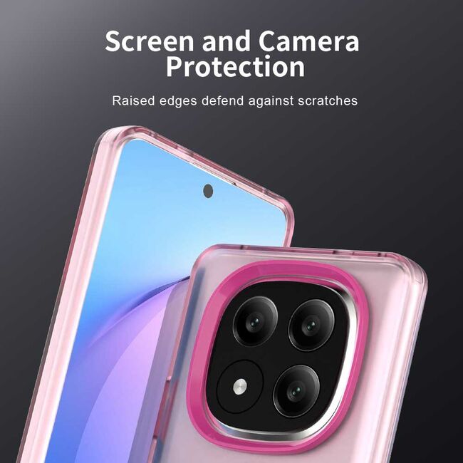 Husa premium pentru  Xiaomi Redmi Note 14 Pro+ Plus VivaShell Fusion compatibila MagSafe, Anti-Shock - Protectie Avansata Display & Camera - Design Slim și Elegant - Roz