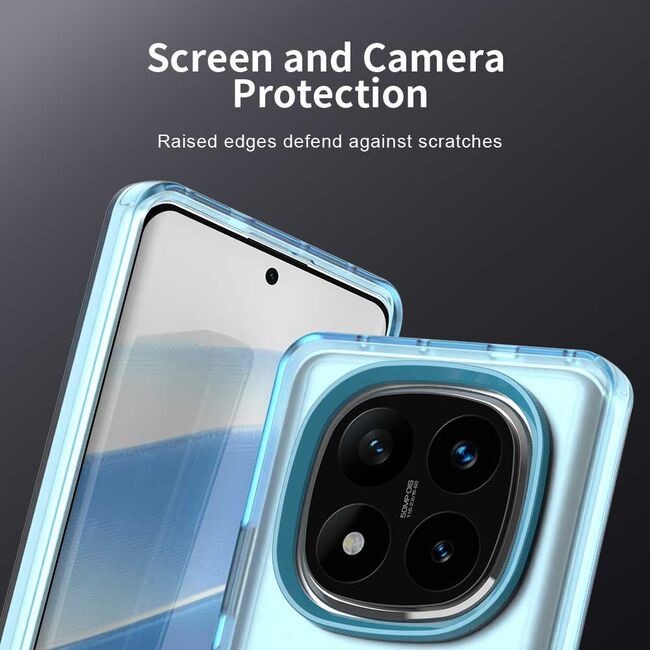 Husa premium pentru  Xiaomi Redmi Note 14 Pro 4G VivaShell Fusion compatibila MagSafe, Anti-Shock - Protectie Avansata Display & Camera - Design Slim și Elegant - Albastru