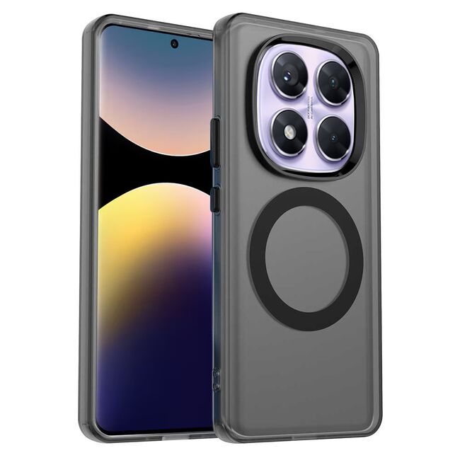 Husa premium pentru  Xiaomi Redmi Note 14 Pro 4G VivaShell Fusion compatibila MagSafe, Anti-Shock - Protectie Avansata Display & Camera - Design Slim și Elegant - Negru