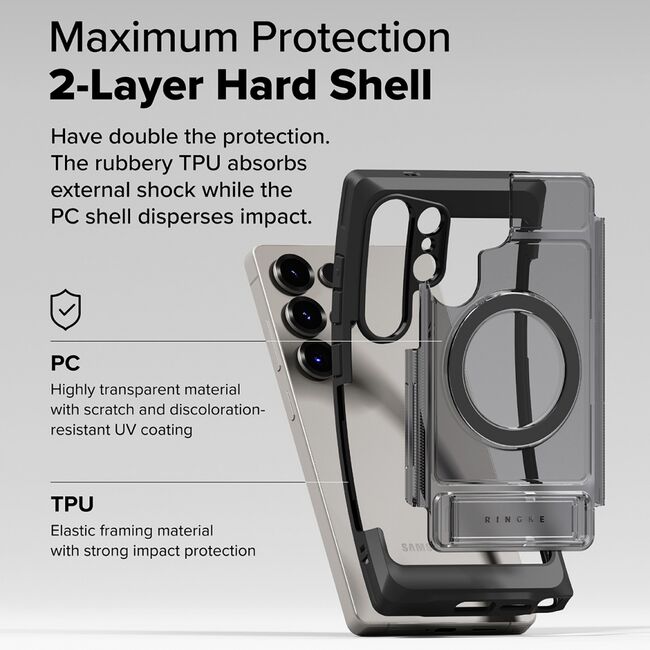Husa pentru Samsung Galaxy S25 Ultra - Ringke UX Magnetic - Clear