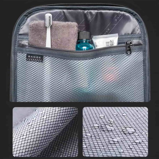Rucsac Laptop pana la 17” Extensibil, 49 x 33 x 6 - 9 cm – Impermeabil, Compartiment Tip Valiză, Ideal pentru Avion, serviciu și calatorii, negru