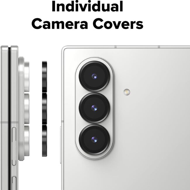 Folie Camera pentru Samsung Galaxy Z Fold 7 - Ringke Camera Lens Frame Glass - Black