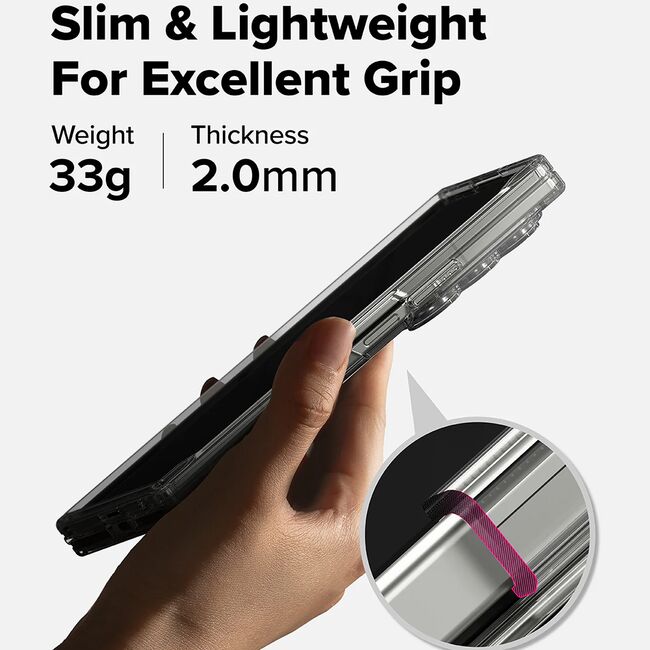 Husa pentru Samsung Galaxy Z Fold 7 - Ringke Fusion - Clear