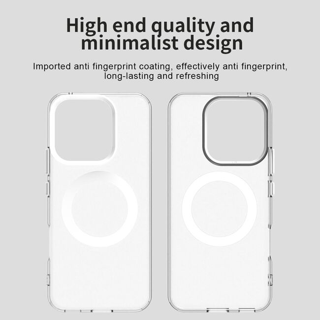 Husa premium pentru  Honor 400 Lite VivaShell Fusion compatibila MagSafe, Anti-Shock - Protectie Avansata Display & Camera - Design Slim și Elegant - Alb