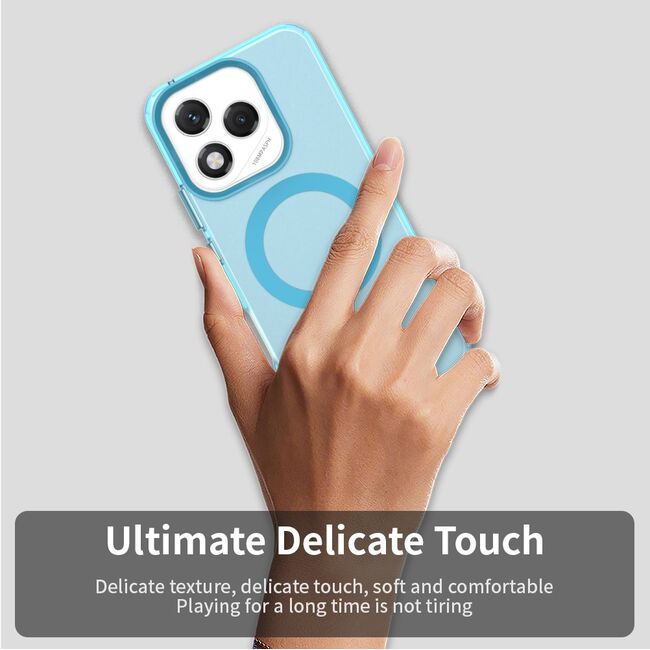Husa premium pentru  Honor 400 Lite VivaShell Fusion compatibila MagSafe, Anti-Shock - Protectie Avansata Display & Camera - Design Slim și Elegant - Albastru