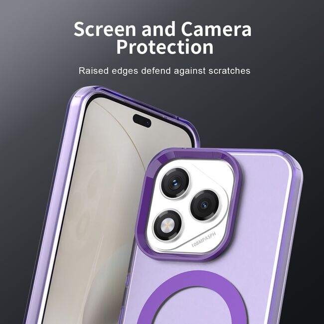 Husa premium pentru  Honor 400 Lite VivaShell Fusion compatibila MagSafe, Anti-Shock - Protectie Avansata Display & Camera - Design Slim și Elegant - Mov