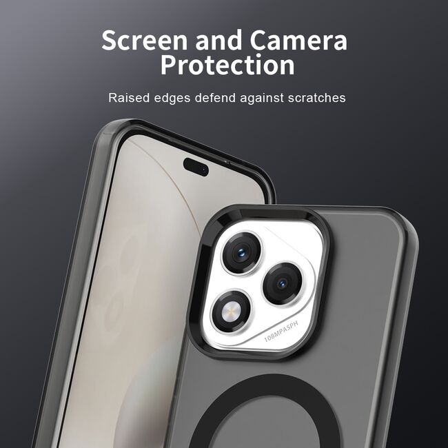 Husa premium pentru  Honor 400 Lite VivaShell Fusion compatibila MagSafe, Anti-Shock - Protectie Avansata Display & Camera - Design Slim și Elegant - Negru