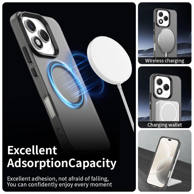 Husa premium pentru  Honor 400 Lite VivaShell Fusion compatibila MagSafe, Anti-Shock - Protectie Avansata Display & Camera - Design Slim și Elegant - Negru
