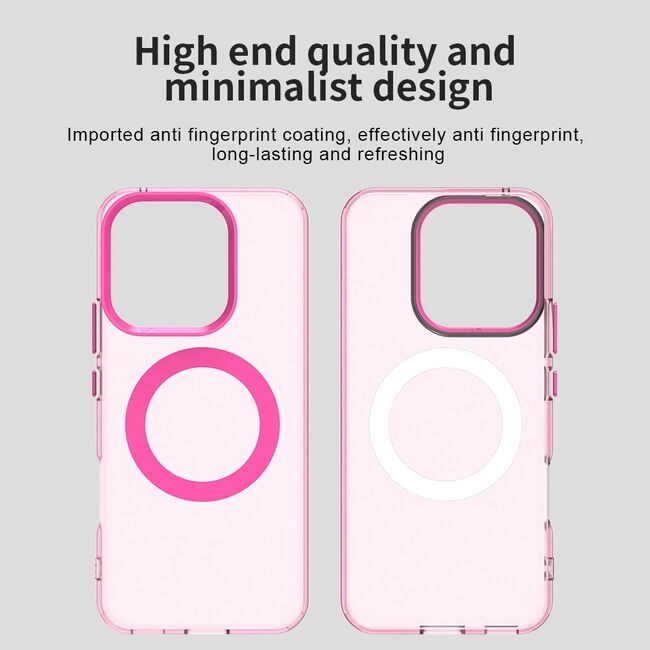 Husa premium pentru  Honor 400 Lite VivaShell Fusion compatibila MagSafe, Anti-Shock - Protectie Avansata Display & Camera - Design Slim și Elegant - Roz