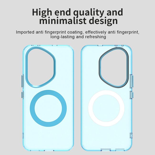 Husa premium pentru  Honor 400 Pro VivaShell Fusion compatibila MagSafe, Anti-Shock - Protectie Avansata Display & Camera - Design Slim și Elegant - Albastru