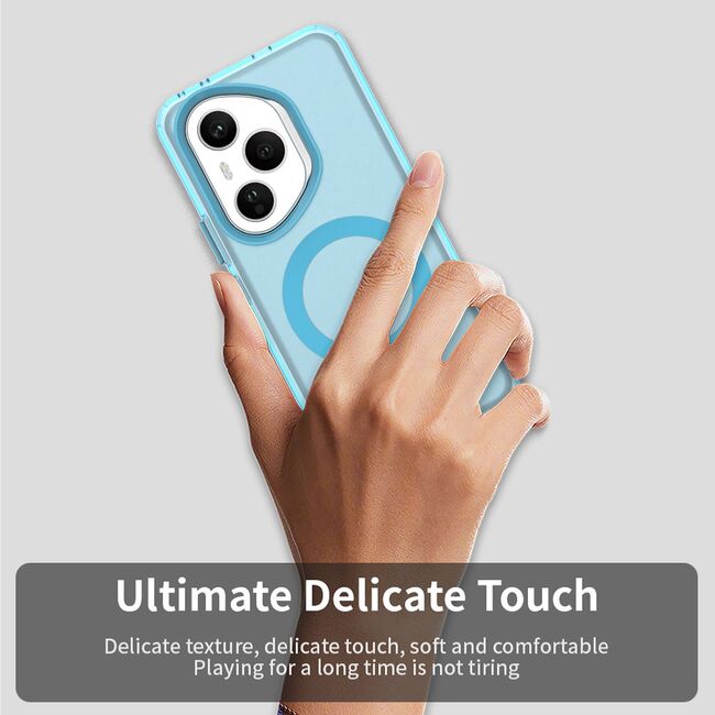 Husa premium pentru  Honor 400 Pro VivaShell Fusion compatibila MagSafe, Anti-Shock - Protectie Avansata Display & Camera - Design Slim și Elegant - Albastru