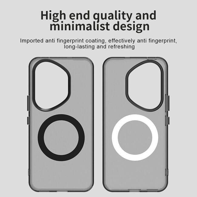 Husa premium pentru  Honor 400 Pro VivaShell Fusion compatibila MagSafe, Anti-Shock - Protectie Avansata Display & Camera - Design Slim și Elegant - Negru