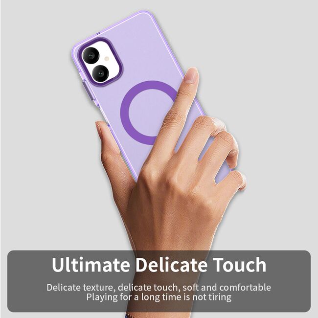 Husa premium pentru  Samsung Galaxy A06 VivaShell Fusion compatibila MagSafe, Anti-Shock - Protectie Avansata Display & Camera - Design Slim și Elegant - Mov