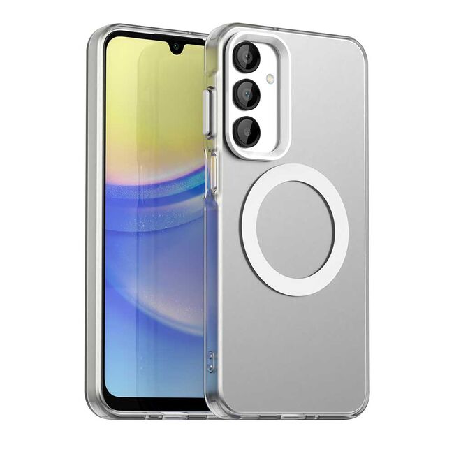Husa premium pentru  Samsung Galaxy A16 VivaShell Fusion compatibila MagSafe, Anti-Shock - Protectie Avansata Display & Camera - Design Slim și Elegant - Alb