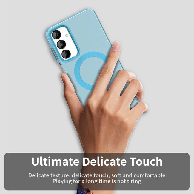 Husa premium pentru  Samsung Galaxy A16 VivaShell Fusion compatibila MagSafe, Anti-Shock - Protectie Avansata Display & Camera - Design Slim și Elegant - Albastru
