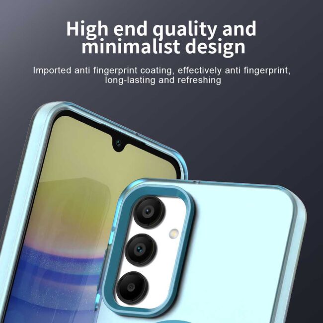 Husa premium pentru  Samsung Galaxy A16 VivaShell Fusion compatibila MagSafe, Anti-Shock - Protectie Avansata Display & Camera - Design Slim și Elegant - Albastru