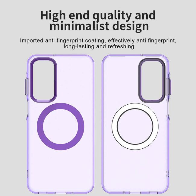 Husa premium pentru  Samsung Galaxy A16 VivaShell Fusion compatibila MagSafe, Anti-Shock - Protectie Avansata Display & Camera - Design Slim și Elegant - Mov