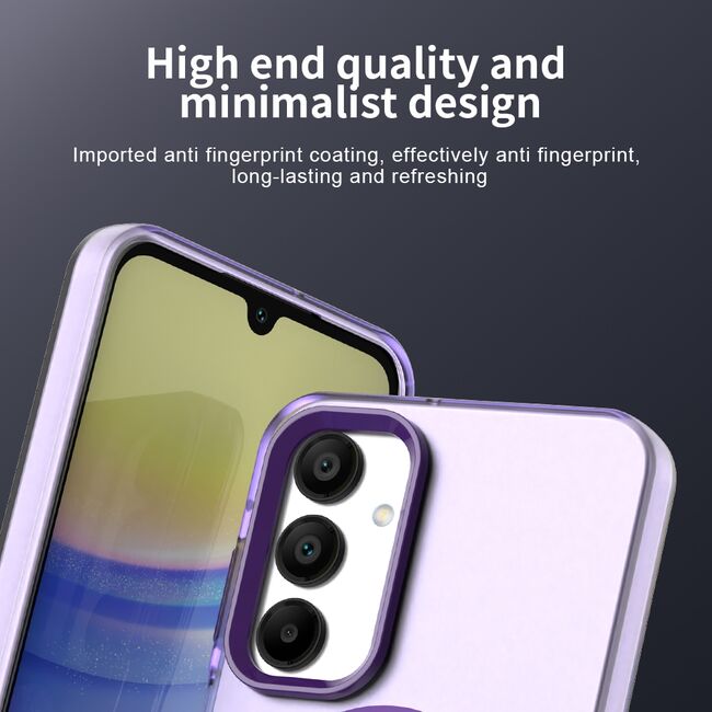 Husa premium pentru  Samsung Galaxy A16 VivaShell Fusion compatibila MagSafe, Anti-Shock - Protectie Avansata Display & Camera - Design Slim și Elegant - Mov