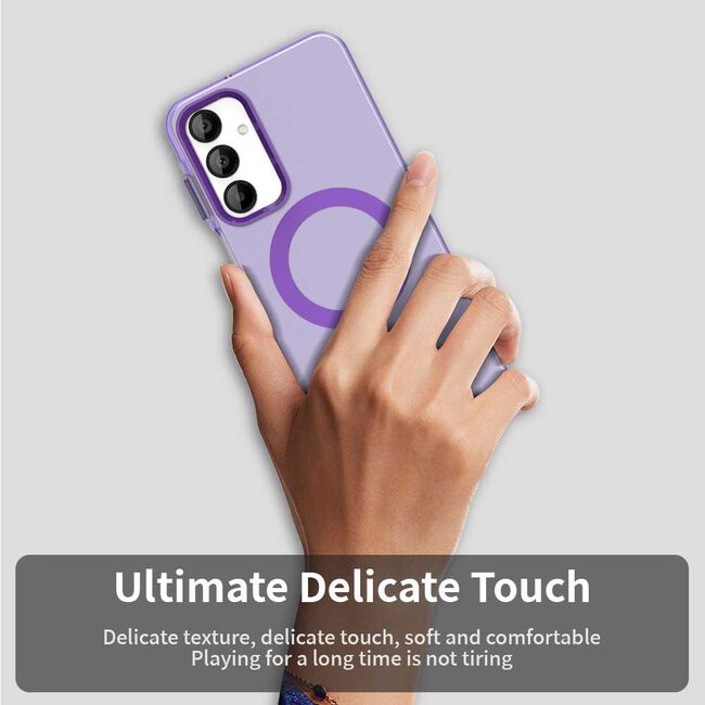 Husa premium pentru  Samsung Galaxy A16 VivaShell Fusion compatibila MagSafe, Anti-Shock - Protectie Avansata Display & Camera - Design Slim și Elegant - Mov