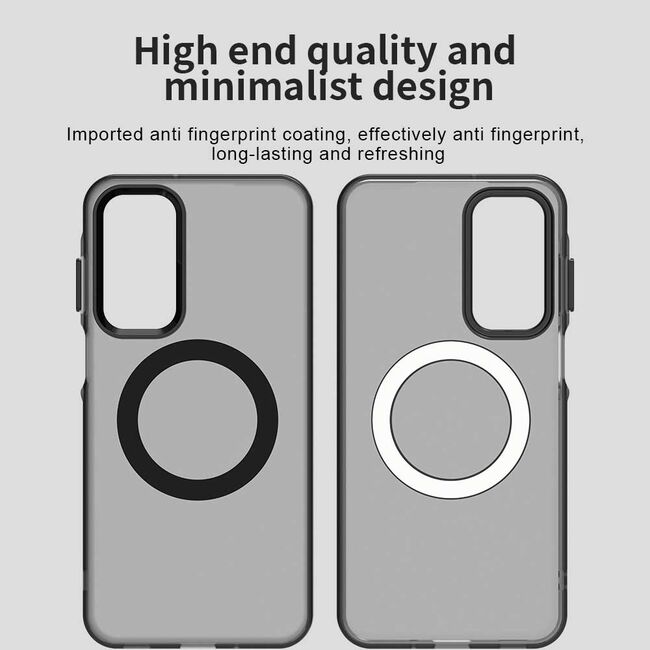 Husa premium pentru  Samsung Galaxy A16 VivaShell Fusion compatibila MagSafe, Anti-Shock - Protectie Avansata Display & Camera - Design Slim și Elegant - Negru